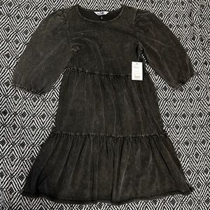 NWT- Tiered Mineral Wash Dress